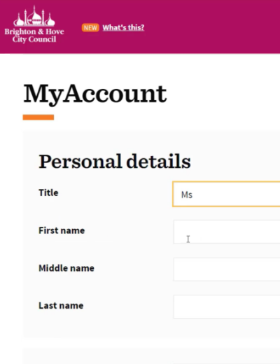 personal details