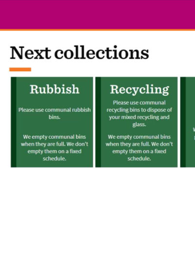 Myaccount bins